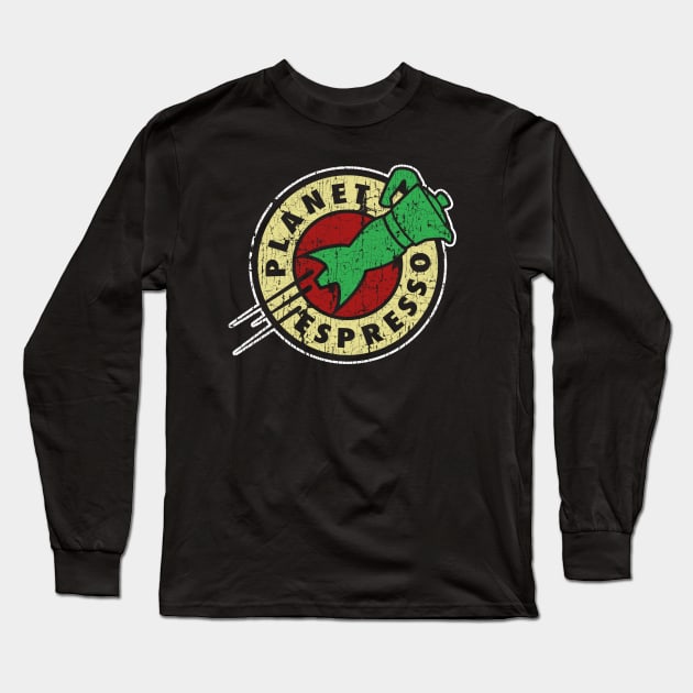 Planet Espresso Long Sleeve T-Shirt by WizzKid